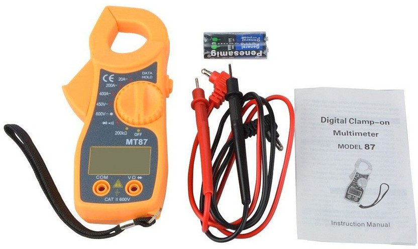BALRAMA BALRAMA MT87 Mini Clamp Meter Electric Testing Measuring Instrument Hand Tool Power Test Digital Multimeter(Yellow 2000 Counts) - Flipkart Deal