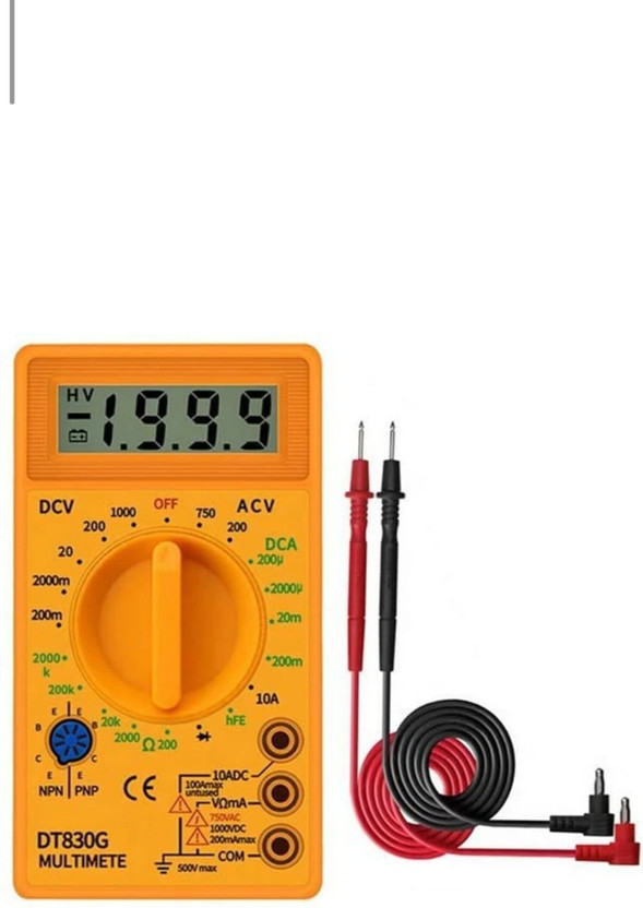 Hoki DT-830D Digital Multimeter(Orange 2000 Counts)