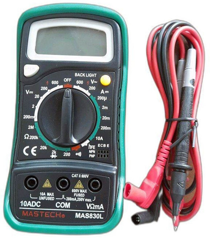 GoodsBazaar GoodsBazaar MAS830L Electronic Electrical Testing Micrometer Measuring Instrument Hand Tool Digital Multimeter(Black, Green 2000 Counts) - Flipkart Deal