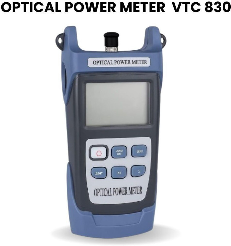 Corslet Power meter laser FTTH Fiber Optical Power Meter VTC-830 With FC SC Interfaces Digital Multimeter(Orange 2000 Counts)