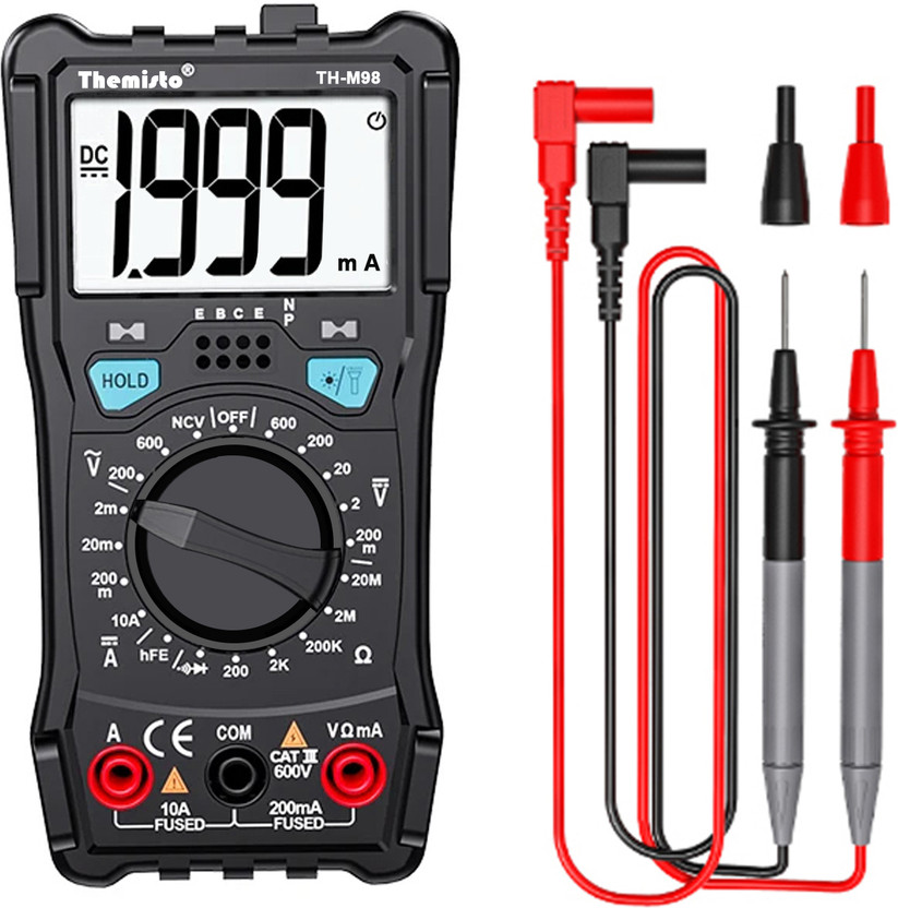 tHemiStO TH-M98 Digital Multimeter(Black 2000 Counts)