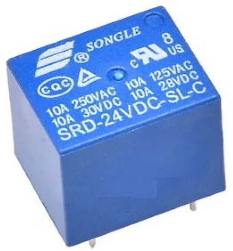 ROBODIUM 24V DC SPDT PCB Mount Relay, 7A, 230VAC/120VDC Max Switching Multipurpose Controller