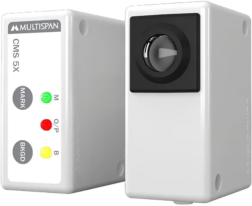 Multispain Multispan CMS-5X Color Mark Sensor with 2m Cable | Wired DC Sensor Multipurpose Controller