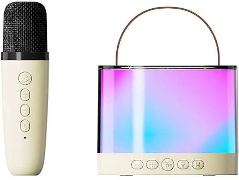 Party Party Fusion Karaoke Bluetooth Speaker with 10W RMS Stereo Sound, Wireless Mic Audio CD Box Set(English - NO) - Flipkart Deal