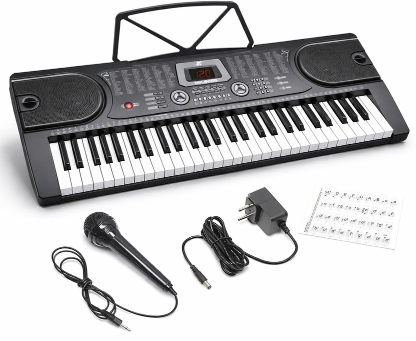 Urban Infotech 12345 61 Keys Electronic Keyboard Piano with Mic & Adapter for Beginners Digital Portable Keyboard(61 Keys)