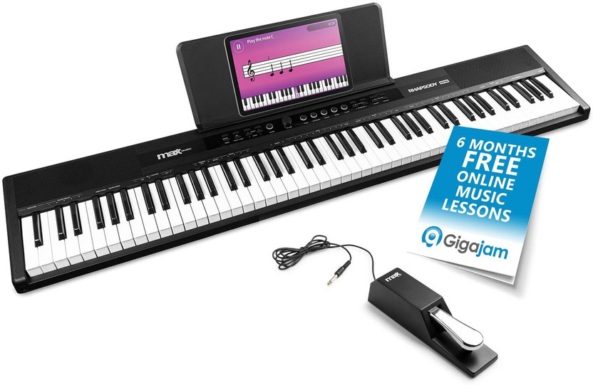 Max Music DP88 Piano Digital Keyboard 88 Touch-Sensitive Keys, Stereo Speakers DP88 Piano Digital Keyboard 88 Touch-Sensitive Keys, Stereo Speakers Digital Digital Piano(88 Keys)