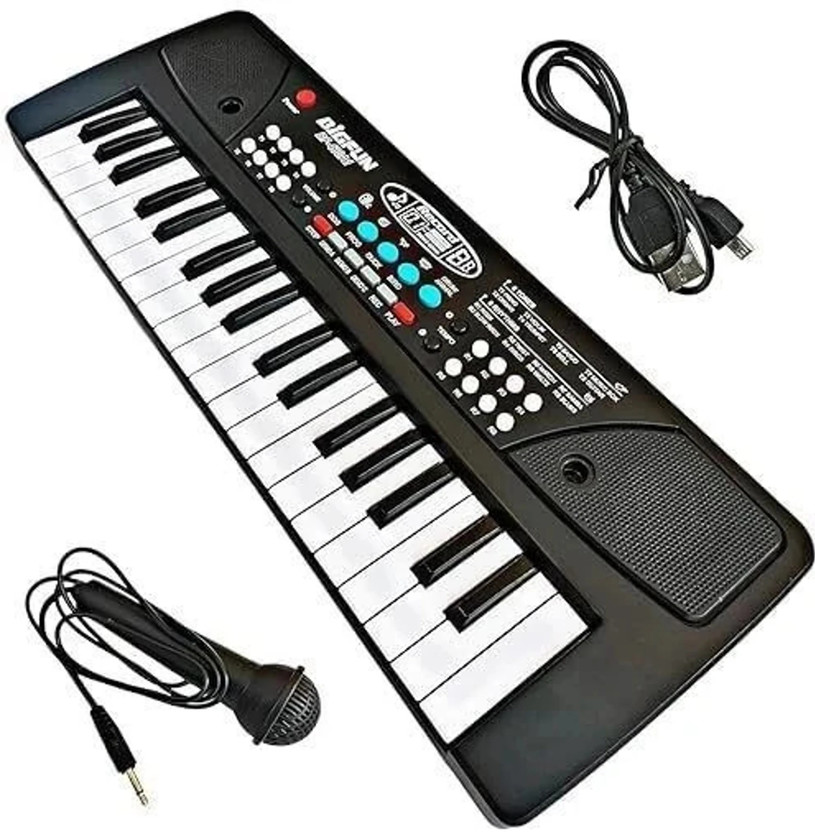 TOYNDIA 37 key Piano keyboard Toy for kids with recording charger not include,Best gift for kids Analog Portable Keyboard(37 Keys)