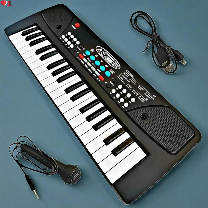 Nilesawar A128 Piano Keyboard with Recording ,Mic & Mobile Charger Best Birthday Gift for Boys and Girls Musical Instruments Latest Analog Analog Portable Keyboard(37 Keys)