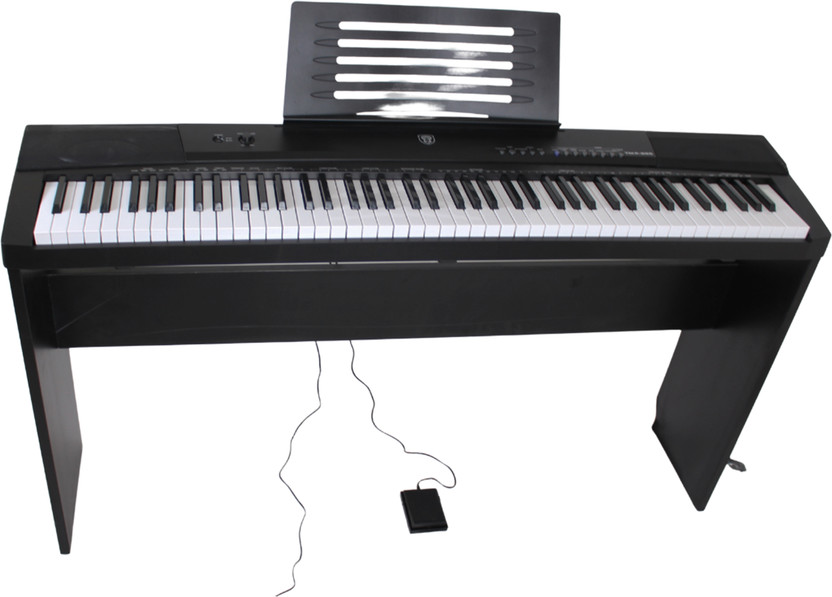 TECHNO TP10088-Portable 88-Key Digital Piano Keyboard | Touch Sensitive Keys| 140Tones 16 Demo Songs|USB MIDI | Split Mode|Record & Play | Stand & Sustain Pedal Digital Digital Piano(88 Keys)