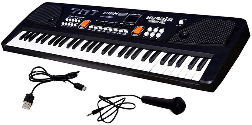 STAR VENTURE 37 Keys Digital Electronic Educational Musical Instrument Piano Learning Toy Piano Learning Toy with Microphone and DC Power Option for 3-10 Year Old Analog Portable Keyboard(37 Keys)