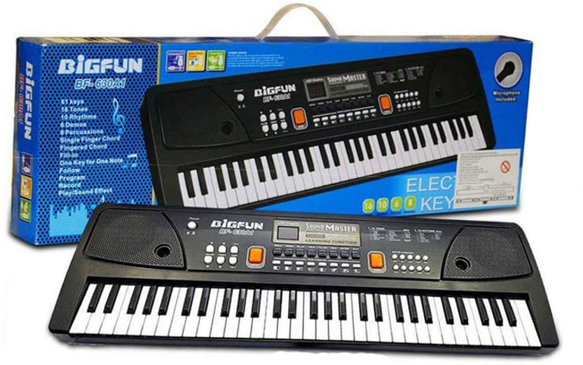 STAR VENTURE Best Birthday Gift for Boys & Girls Musical Instruments Keyboard Music 37 Key-A4 BIGFUN Piano Keyboard Toy with Mic, USB Cable & Sound Recording Piano-A4 Analog Portable Keyboard(37 Keys)
