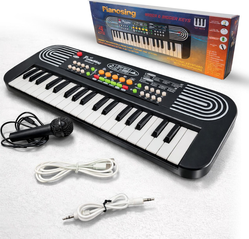 SMART BOY PS-430 Pianosing Keyboard with Mic, USB Power & Speaker Digital Portable Keyboard(37 Keys)