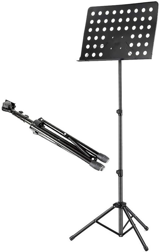 Techtest Musical Instrument Music Sheet Stand for Singing Book Notes Holder Sheet Music Stand