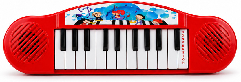 Toy Giants Multi-Functional Kids Keyboard Piano Toy with Music & Sound, Battery Operated(Red)