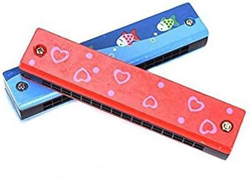 TRU TOYS Wooden Harmonica Colorful Kids Musical Instruments Toys for