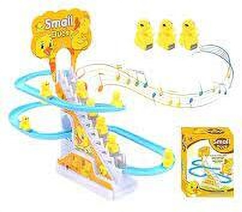 DREAM CHOICE Duck Track Racing and Interactive Toy with Lights & Music toys for kids(Multicolor)