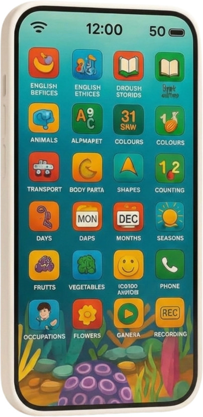 careforkids Baby Interactive Educational Phone Toy(Multicolor)