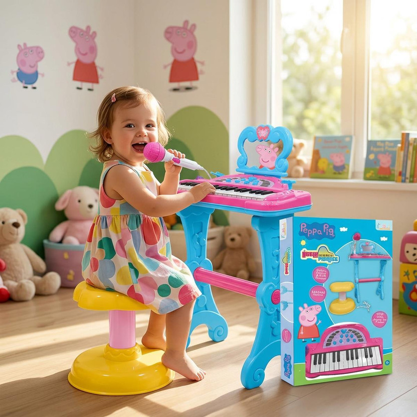 Kriiddaank Kriiddaank Peppa Melody Master Keyboard(Multicolor) - Flipkart Deal