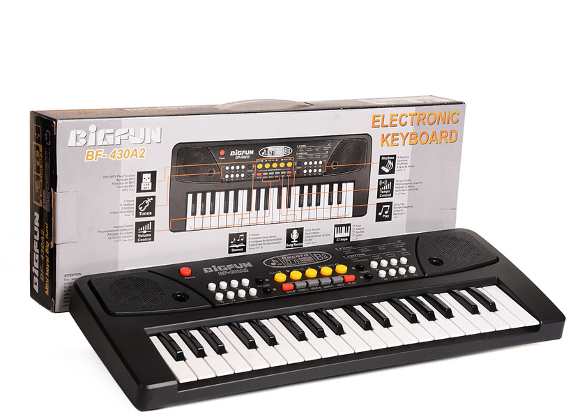 SALEOFF Kids Piano With 37 Keys Keyboard|Piano For Kids With Microphone36(Black)