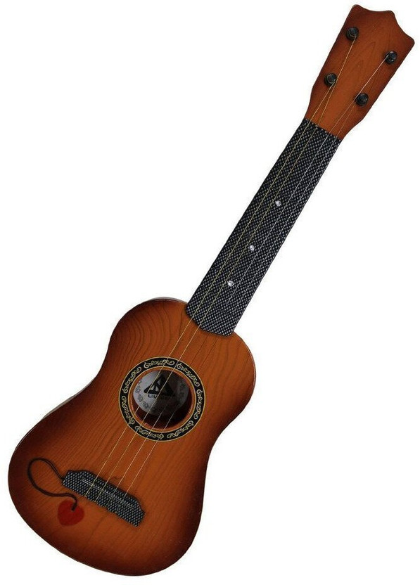 KidsCorner 4-String Acoustic Plastic Guitar Learning Kids Toy | Musical Learning Toy(Multicolor)
