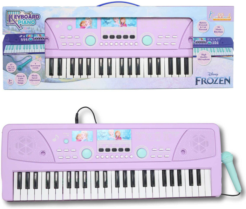 Kriiddaank Frozen Keyboard Piano- 50 Keys49 Scale Organ Keys,16 Rhythms,8 Instrument Sou(Multicolor)