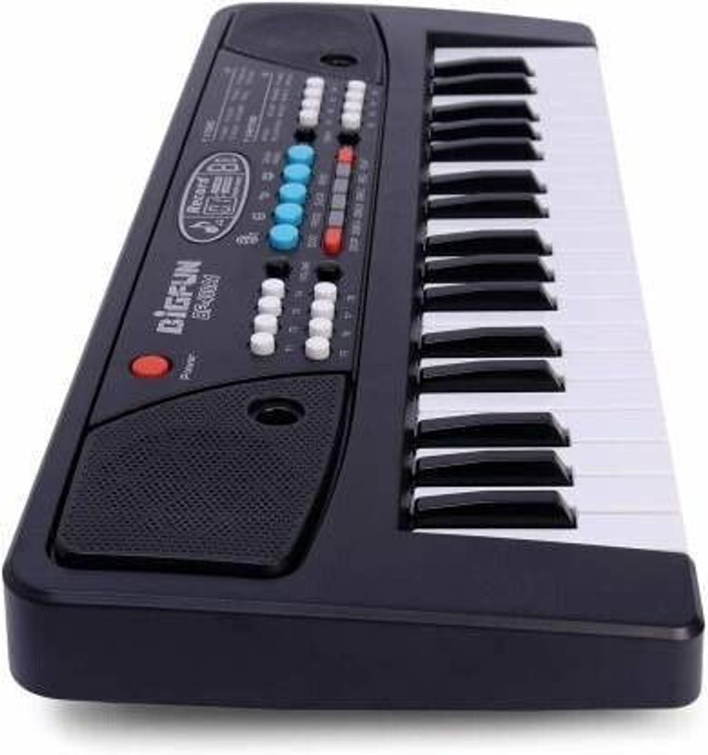 Toyvala Musical Piano With 37 Keys Keyboard | With Microphone-1061(Black)