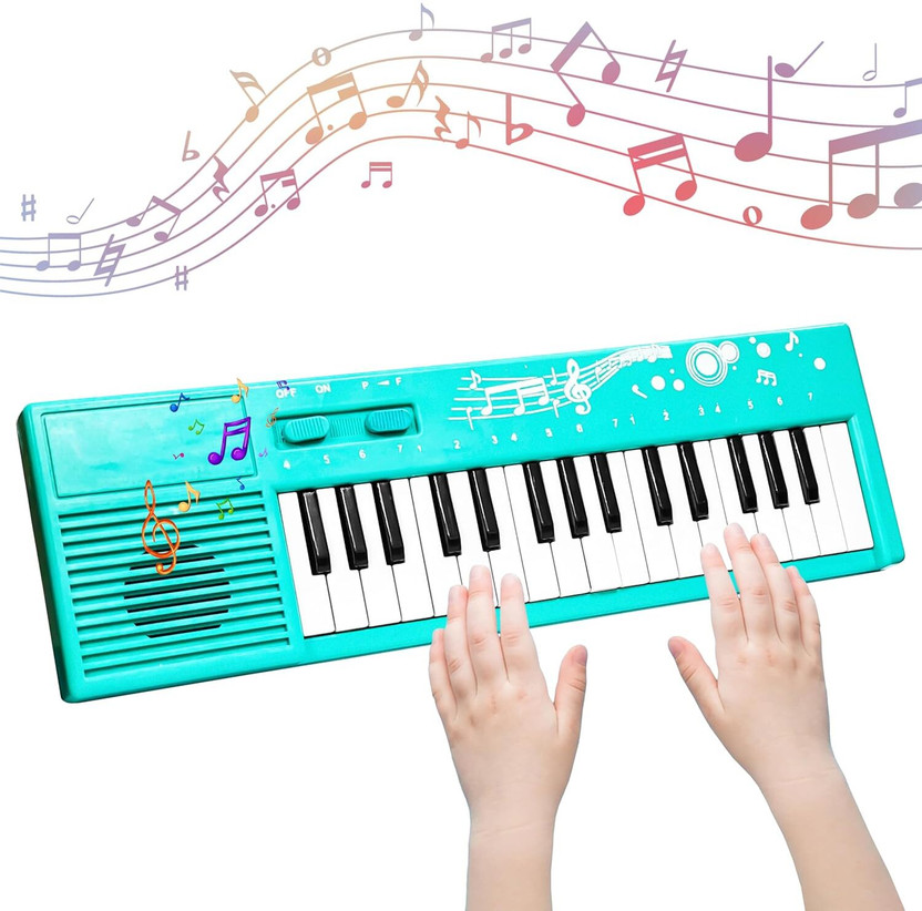MAIRAAG 32 KEY Kids Electronic Piano Keyboard with Music & Speaker Toy 3+(Multicolor)