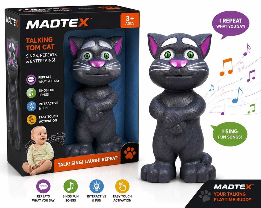 MADTEX TALKING CAT(Black)