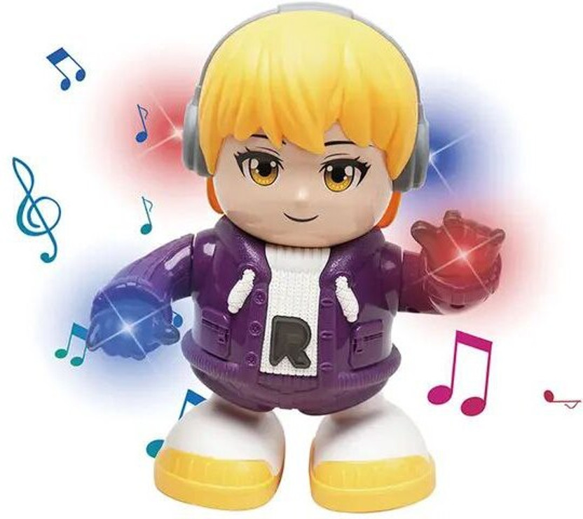 Dherik Tradworld Dancing Snow Party Boy with light and music(Multicolor)