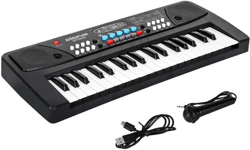 Prescent Piano for Kids with Microphone Portable Keyboards with 37 Keys Musical Toy(Multicolor)