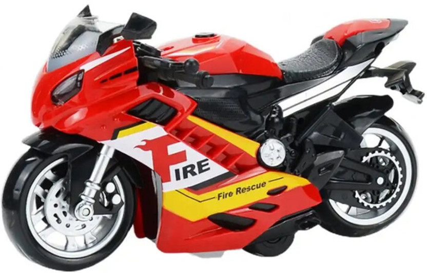 Pluspoint FireMotorcycleRescueBikeFriction(Multicolor)