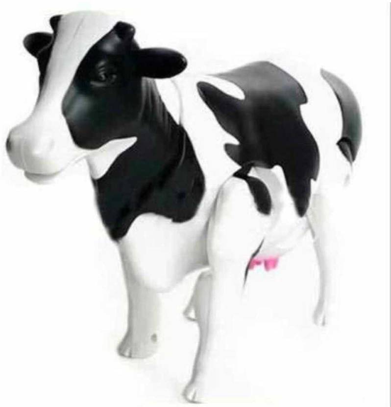 QBIC Battery operated milky Cow toy with sound for Kids / Walking Cow