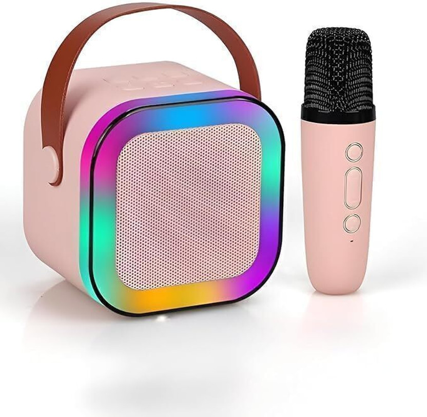 parmi Portable Karaoke Bluetooth Speaker with Mic(Multicolor)