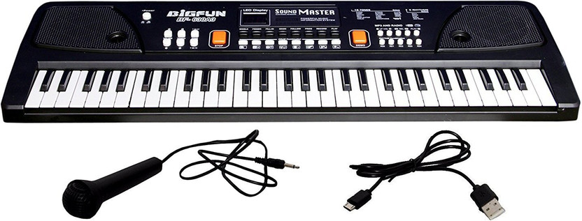 Toofun 630A1 Musical Instrument Piano with Mic & Display | Record Function Direct DC Power Option with Micro USB Cable | Analog Portable Keyboard Analog Portable Keyboard(61 Keys)