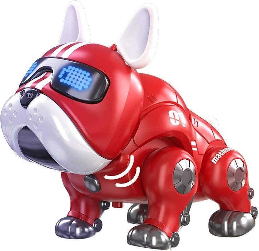 RAGVEE Robot Dog Electric Toy with Glow Eye Rotatable Head/Movable