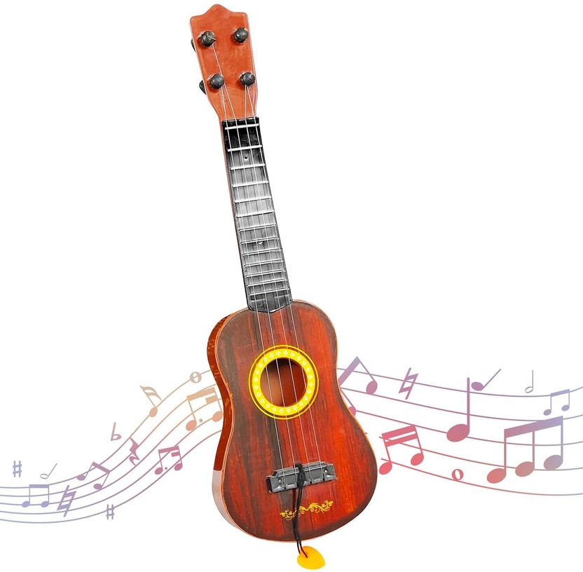 Kmc kidoz New Small Music Learning Educational Instrument Sound Guitar for Gift(Multicolor)