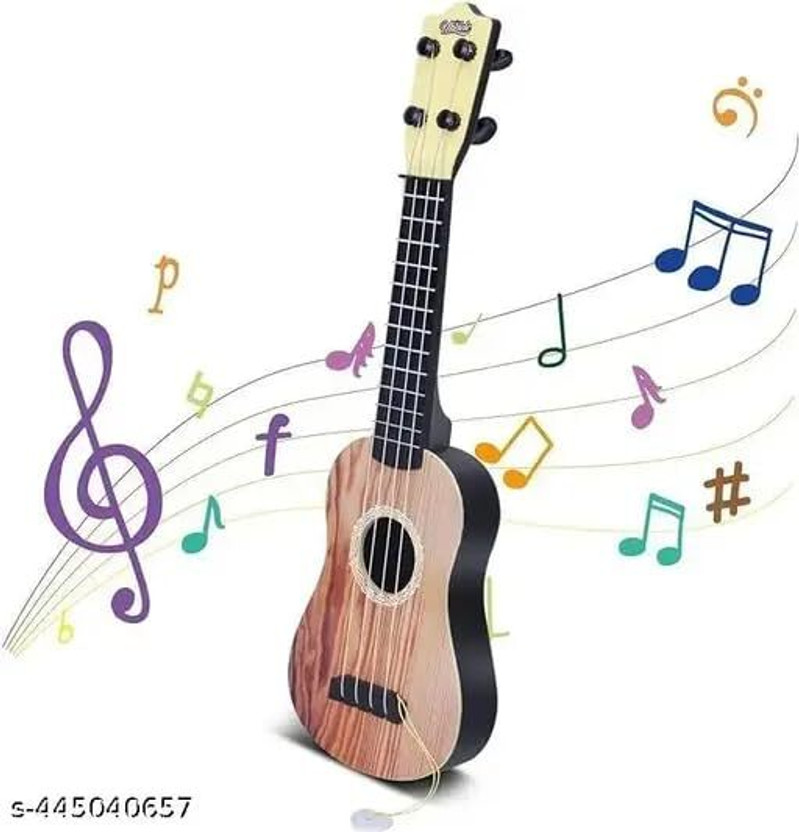 KidsCorner New Mini 4 String Acoustic Guitar for Kids | Beginner Musical Instrument Toy(Multicolor)