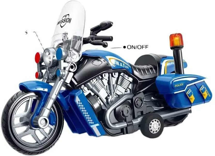 Pluspoint PoliceRescueBike5(Multicolor)