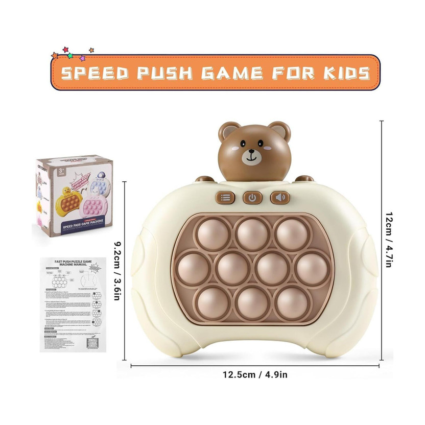 SSE SSE Toy Fast Push Pop It Game Light-up Bubble Pop Fidget Toy | Four Modes | Lights Music(Multicolor) - Flipkart Deal