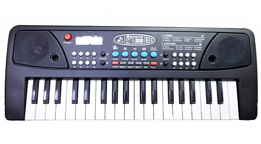 SARASI Electronic Musical Piano For Kids, 37 Keys, 8 Tones, 4 Percussions, 6 Demos Etc(Multicolor)