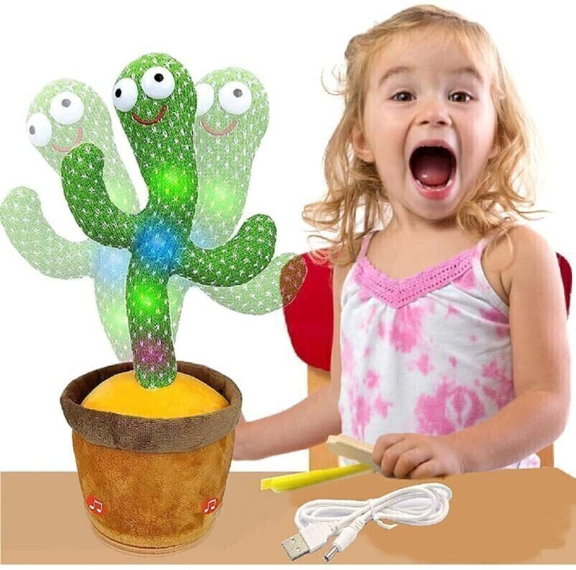 SHRIBALAJITOYS dancing cactus, Voice Toys(Green)
