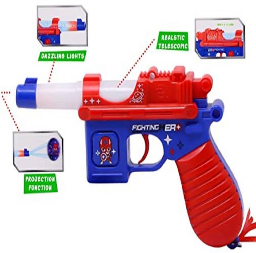 Skstore Projector Toy Gun for Kids with Spiderman Theme Light and Sound
