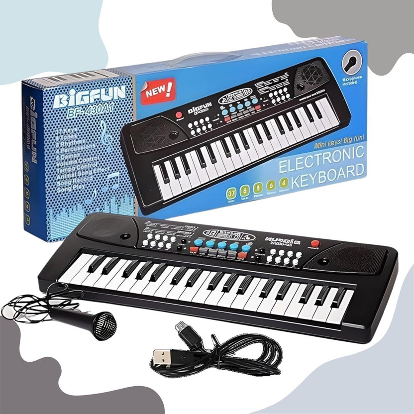 SAMENTERPRISE original Bigfun 430 Piano made with High Quality Plastic With Mic & USB Cable original Bigfun 430 Piano made with High Quality Plastic With Mic & USB Cable Analog Portable Keyboard(37 Keys)