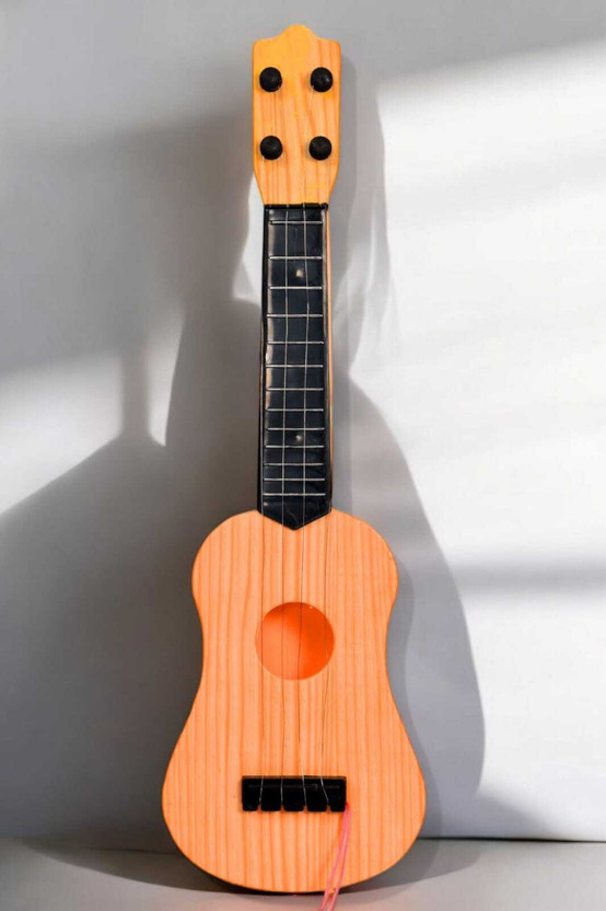 MY BABY LOVE A PERFECT CARE Guitar Music Learning Toy for Kids | Small and colorful design(Orange)