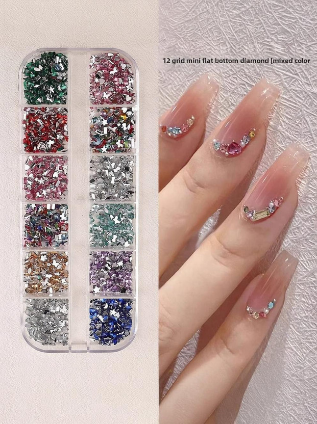 vhbie vhbie Nail Art Stones for Decoration (Mix Color)(Multicolour) - Flipkart Deal