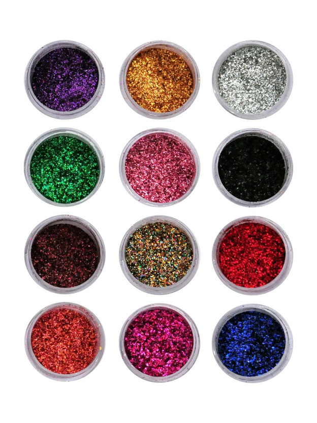 VOZWA VOZWA Beautiful Sparkles Nail Art Glitter Powder 12 Pcs (Multicolor)(Multi) - Flipkart Deal