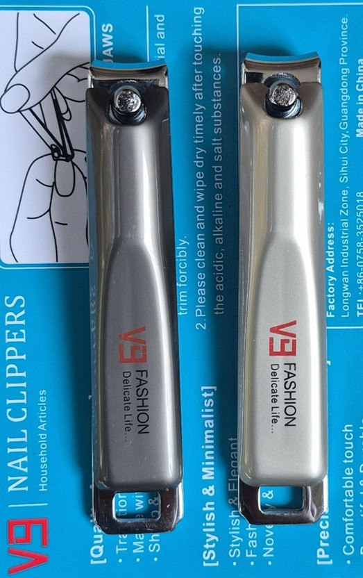 DRISYAM Heavy duty stainless steel Nail clipper pack of 2