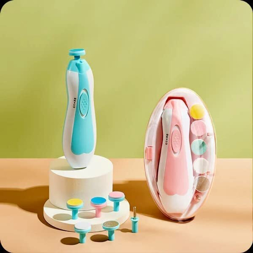 TOOBIL Premium Baby Nail Trimmer Kit for Kids Safe Electric Baby Nail Cutter-Multicolor
