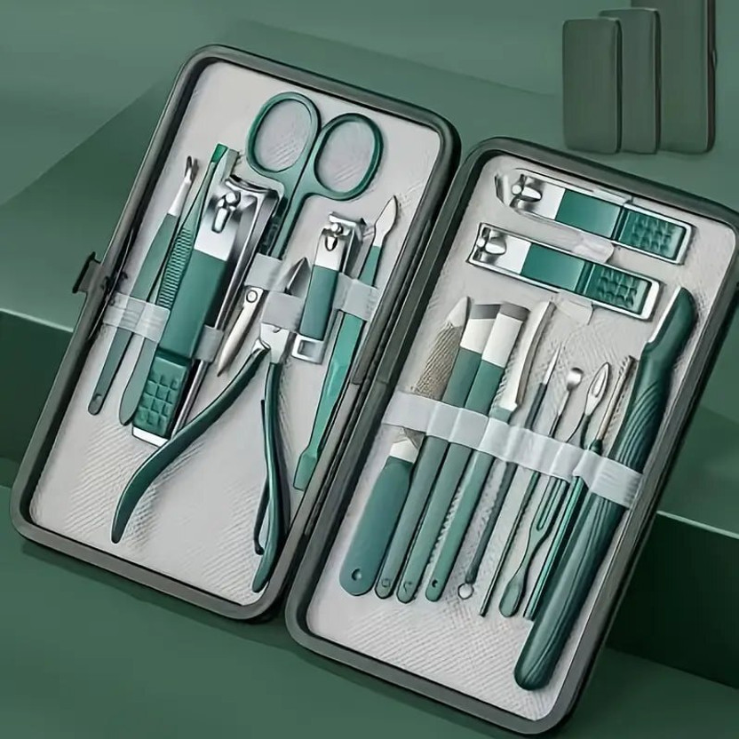 wynyc 18 in 1 Professional Manicure & Pedicure Set Nail Scissors Grooming Kit