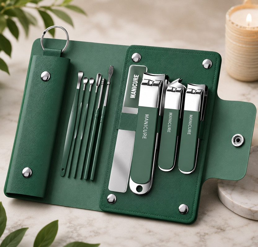 KASHTHBHANJAN 10 in 1 Nail Clipper Set Stainless Steel Nail Care Kit